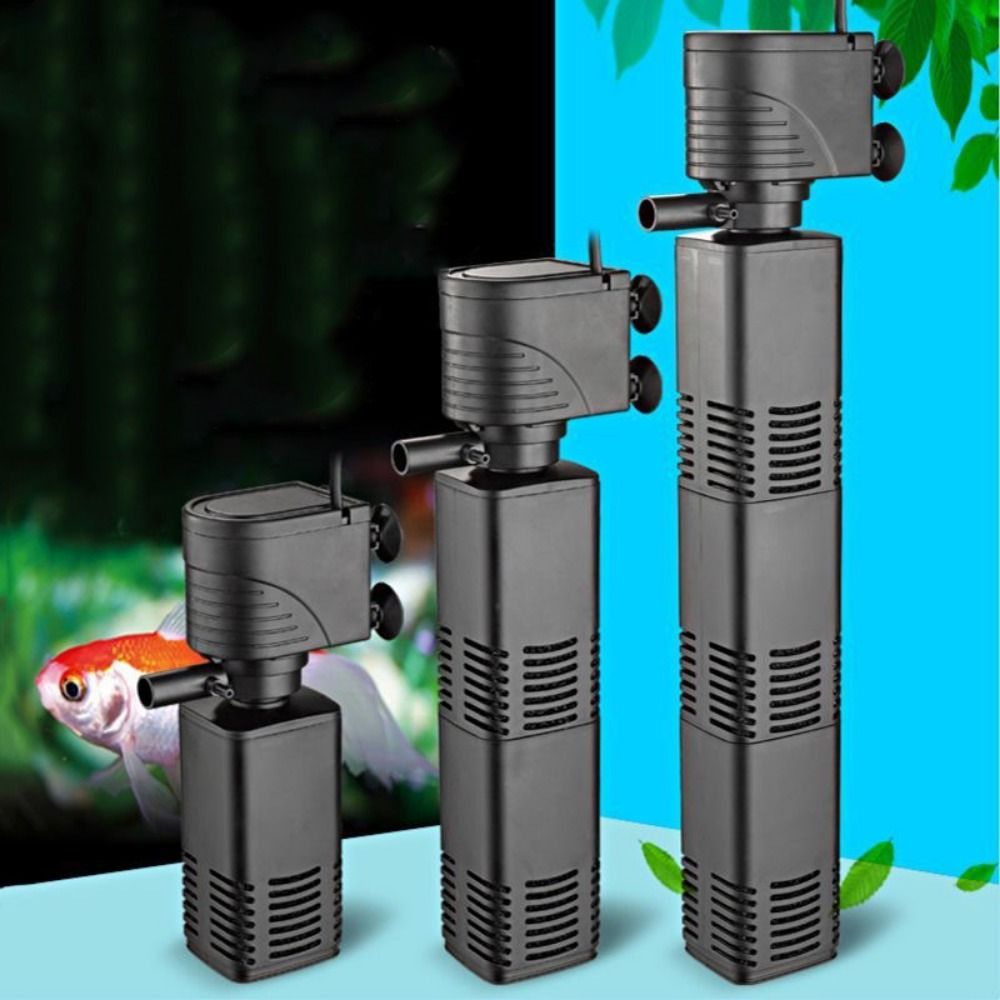 Fish Tank Filter Aquarium - البلاستيك 3 في 1 فلتر خزان