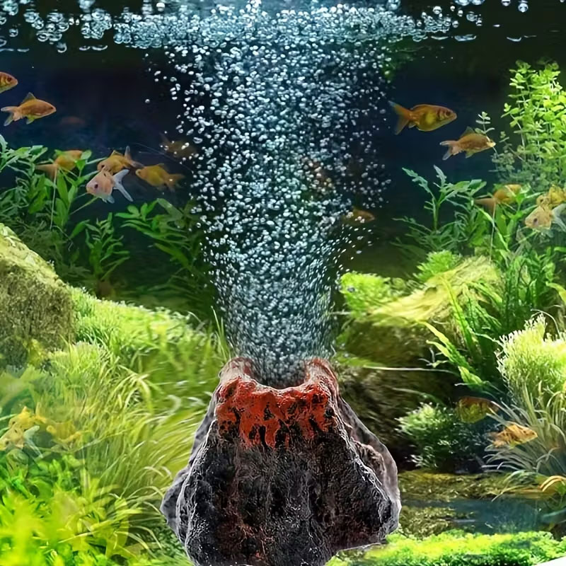 Aquarium Fish Games - حجر فقاعات بركاني لأحواض السمك، لا