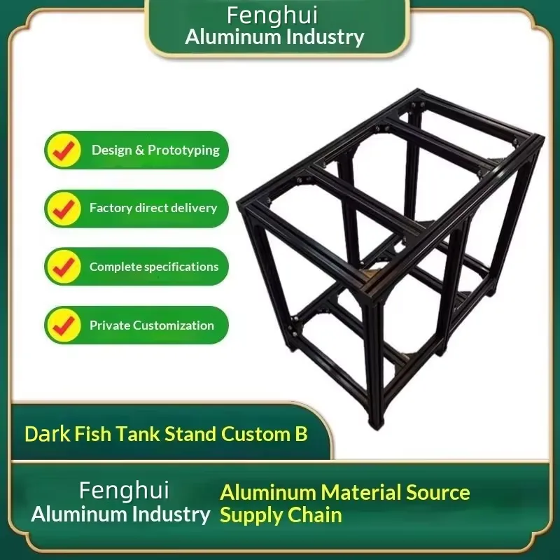Aquarium Fish Supplier - رف حوض سمك من الألومنيوم، ديكورات