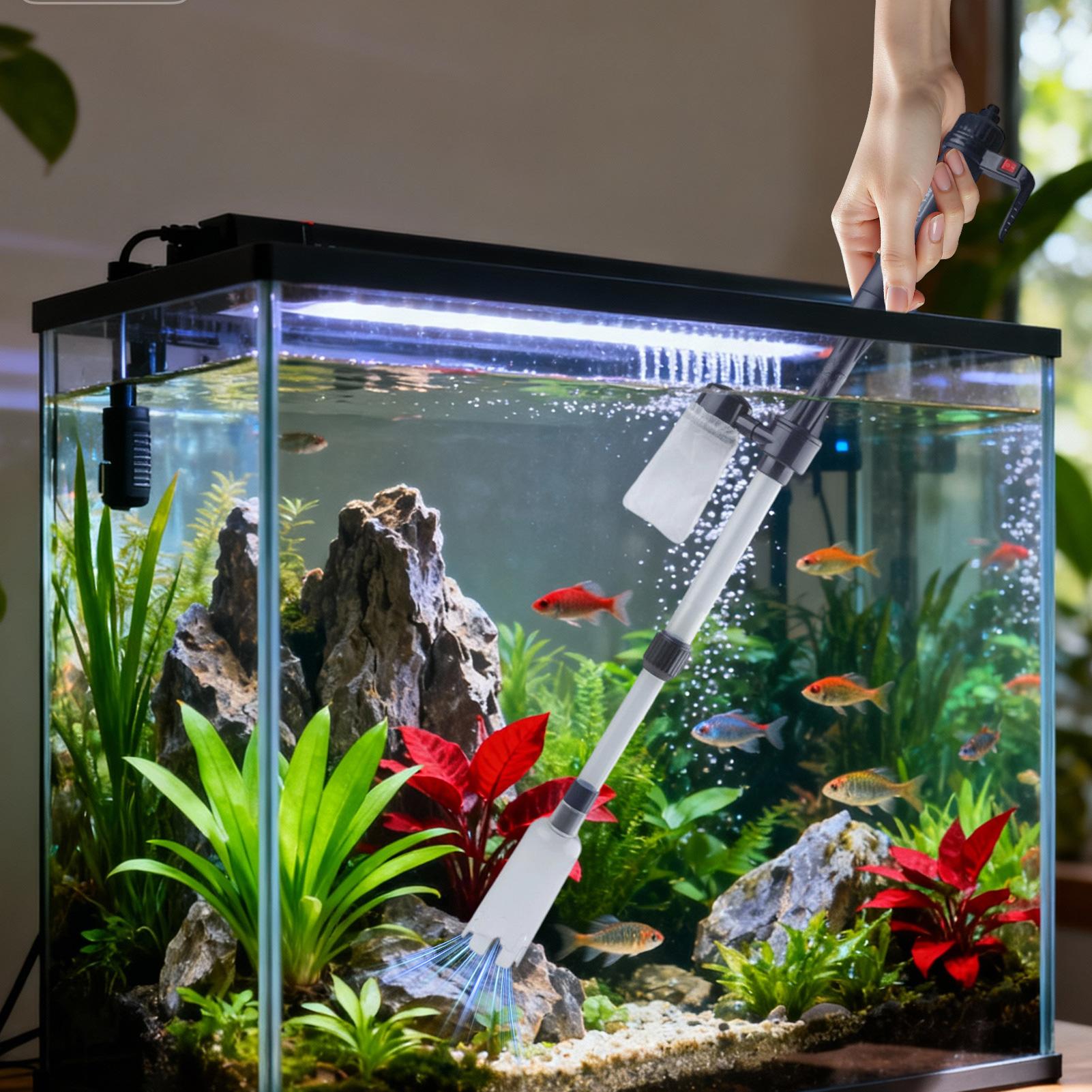 Cleaner Fish Aquarium - منظف حصى حوض السمك بالشفط، أداة
