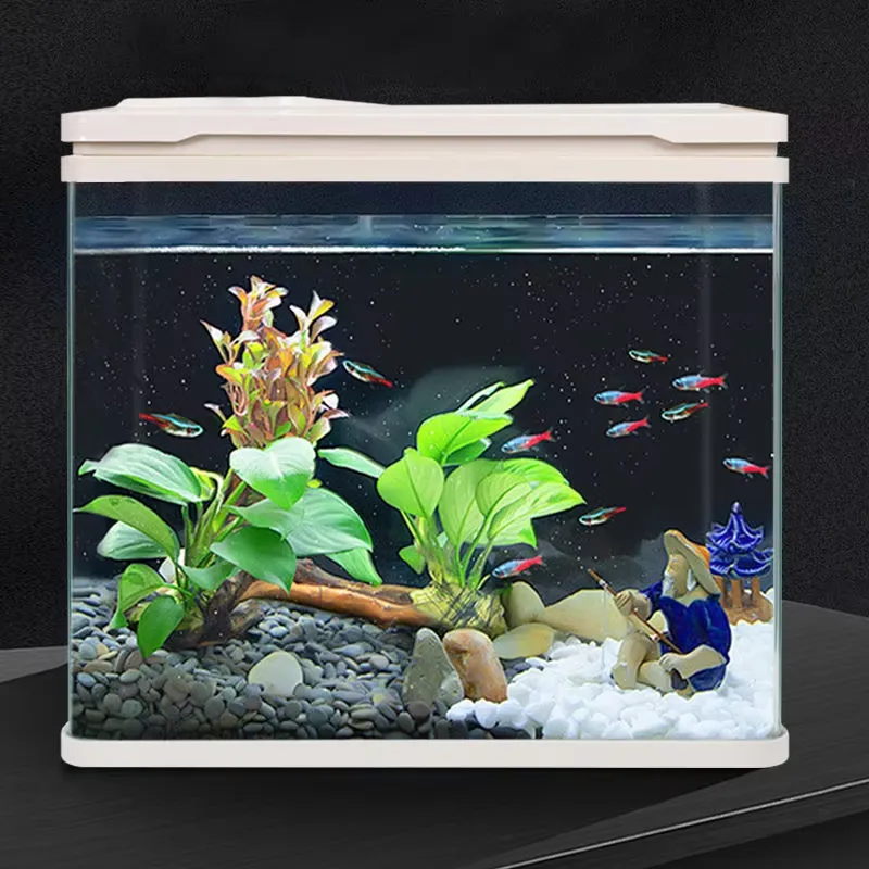 Fish Tank Filter Aquarium - حوض أسماك مكتبي متعدد الوظائف من