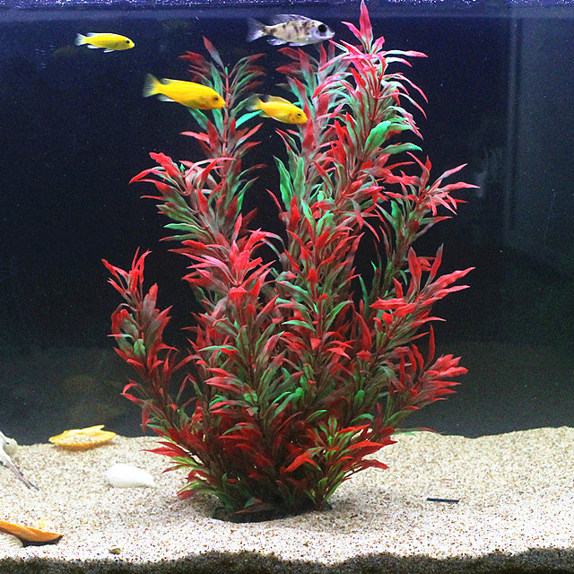 Aquarium Fish Breeding - نباتات اصطناعية نادرة لأحواض السمك بطول