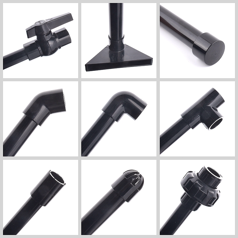 20-50 مللي متر الأسود UPVC الأ - مراجعة Aquarium Fish Black وسعره