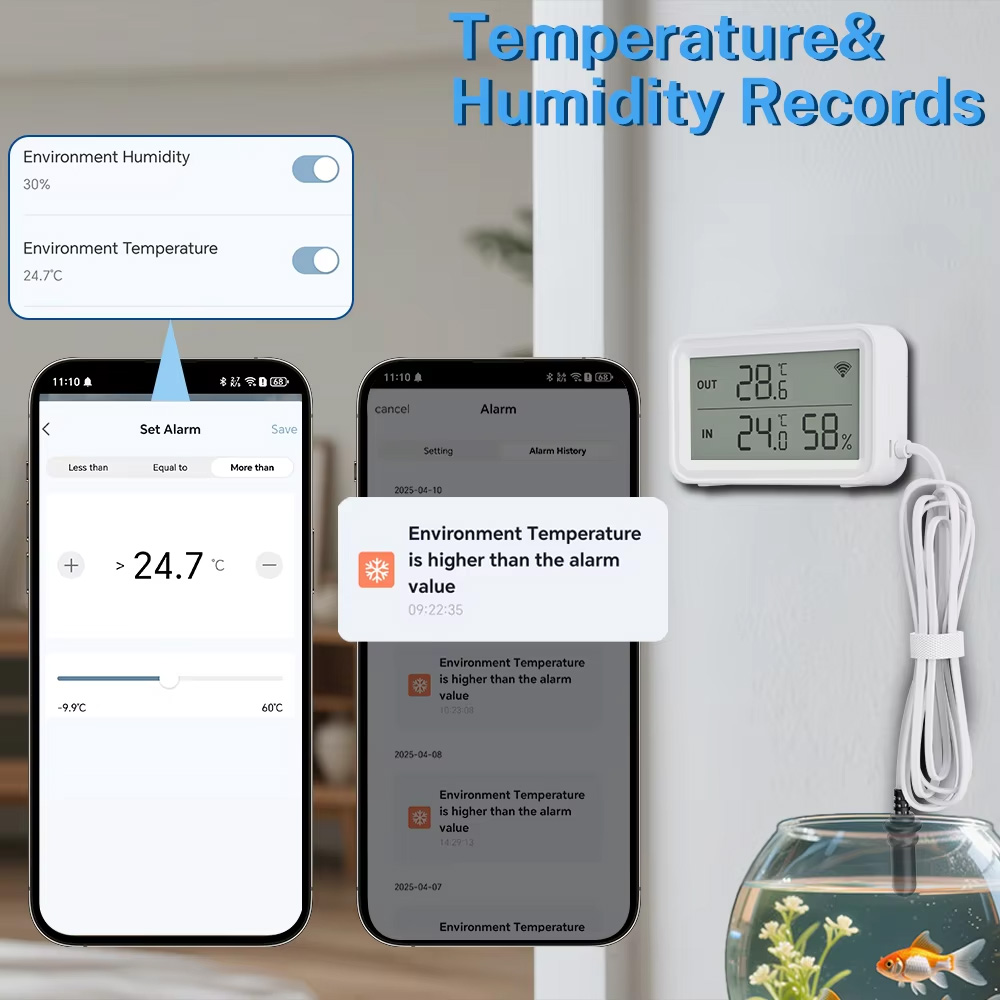 مقياس حرارة ورطوبة خارجي مقاوم - مراجعة Aquarium Thermometer وسعره