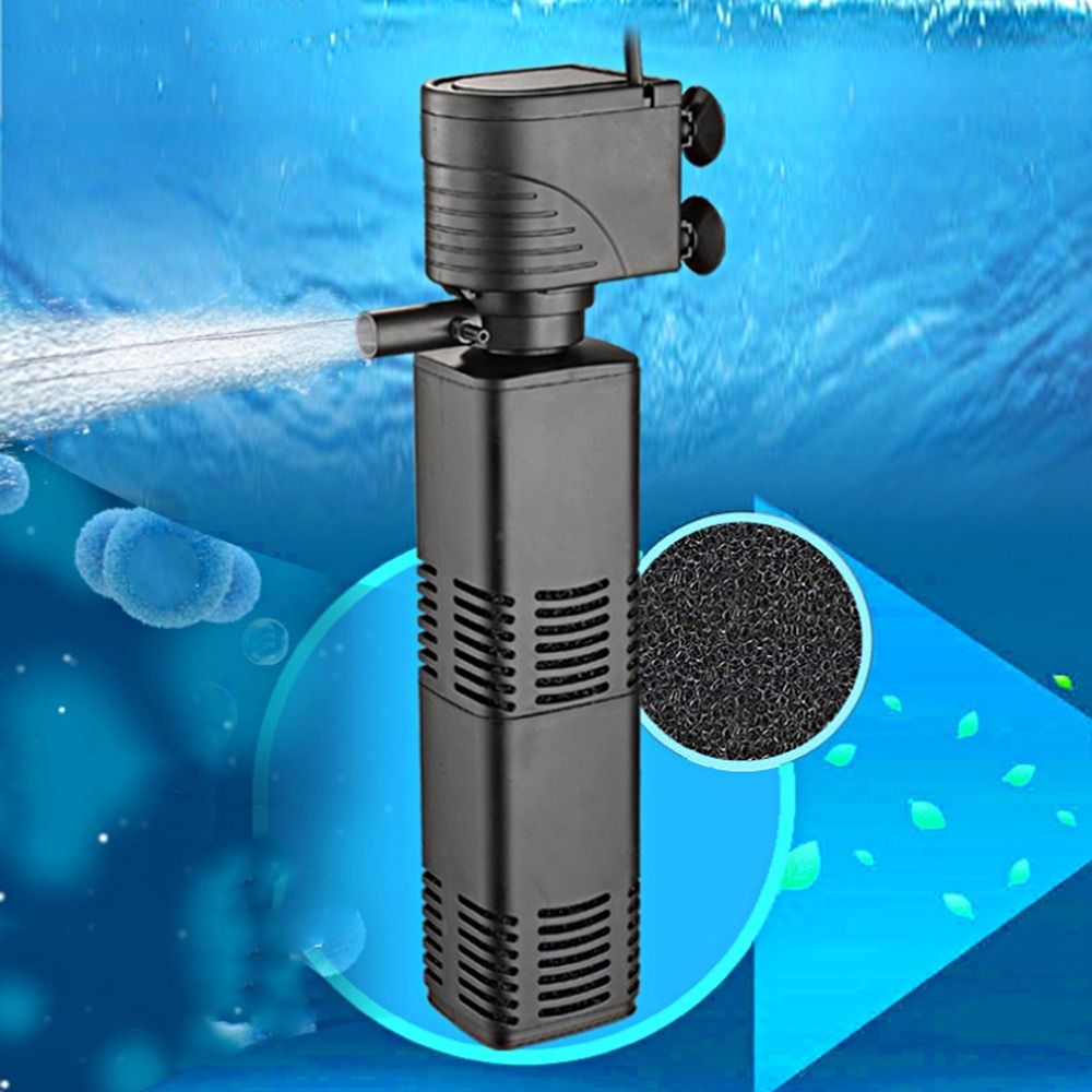 البلاستيك 3 في 1 فلتر خزان الأ - مراجعة Fish Tank Filter Aquarium وسعره