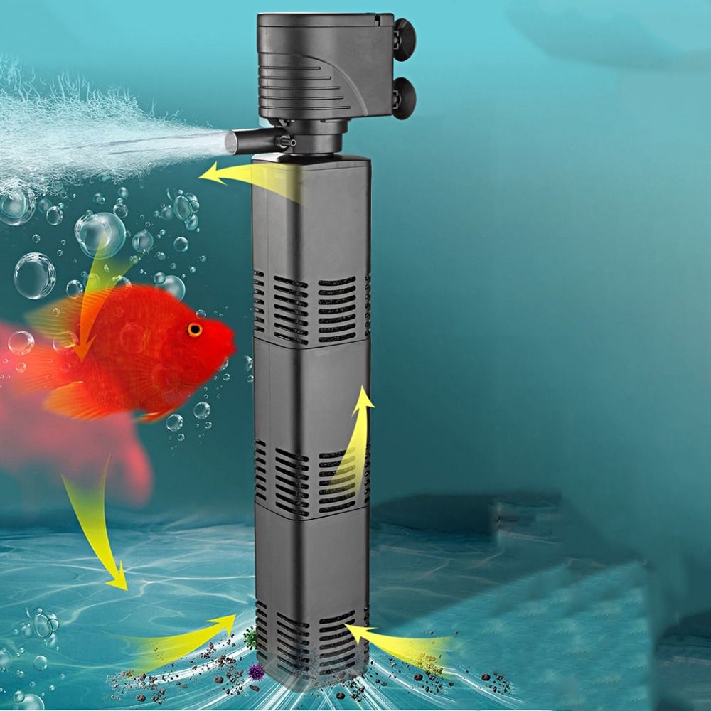 البلاستيك 3 في 1 فلتر خزان الأ - مراجعة Fish Tank Filter Aquarium وسعره