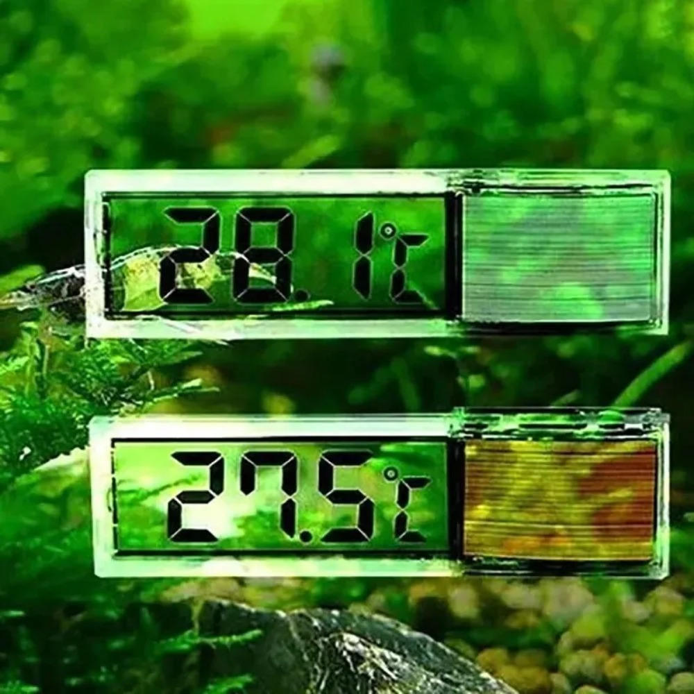 1 قطعة ميزان حرارة حوض السمك ا - مراجعة Aquarium Thermometer وسعره