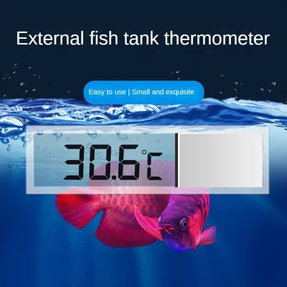 1 قطعة ميزان حرارة حوض السمك ا - مراجعة Aquarium Thermometer وسعره