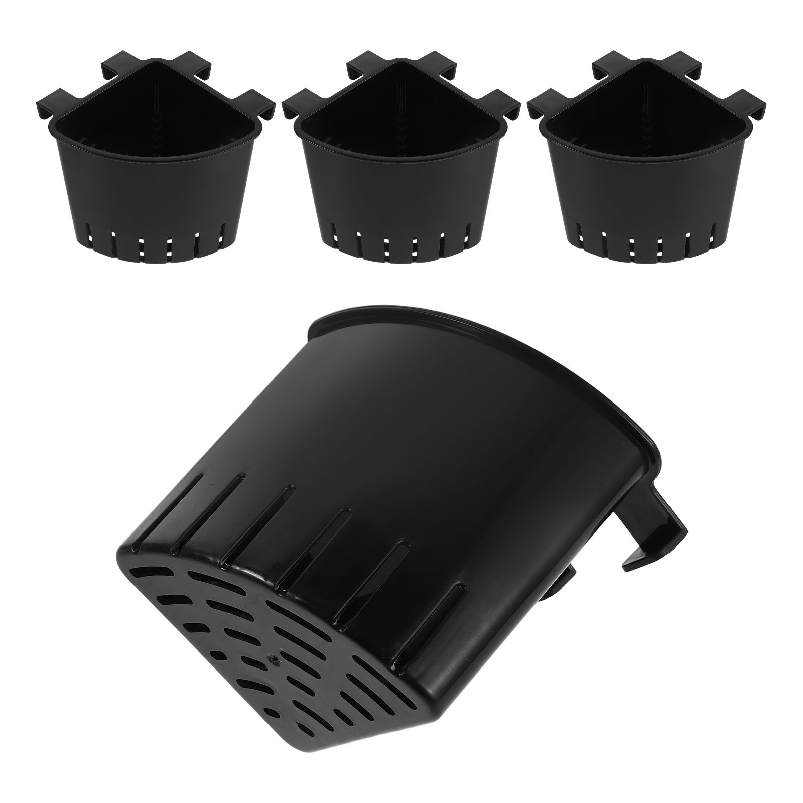 4 قطع من حوامل النباتات المعلق - مراجعة Aquarium Fish Black وسعره