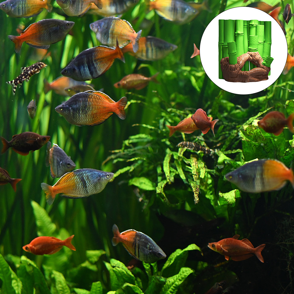 قطعة واحدة من كهف الخيزران ثلا - مراجعة Aquarium Fish Cave وسعره