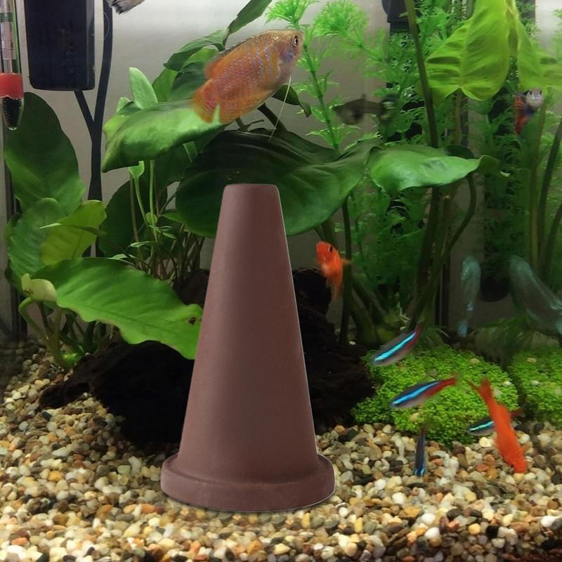 مخروط الطين الفخار لديكور حوض  - مراجعة Aquarium Fish Cave وسعره