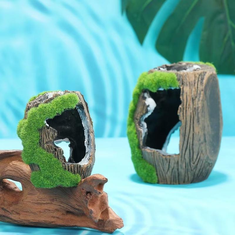 زينة حوض السمك على شكل كهف مخف - مراجعة Aquarium Fish Cave وسعره