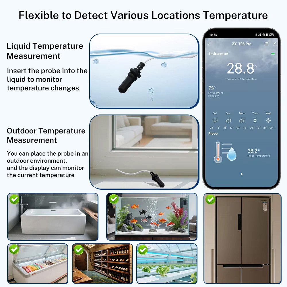 مستشعر درجة الحرارة والرطوبة ا - مراجعة Aquarium Thermometer وسعره