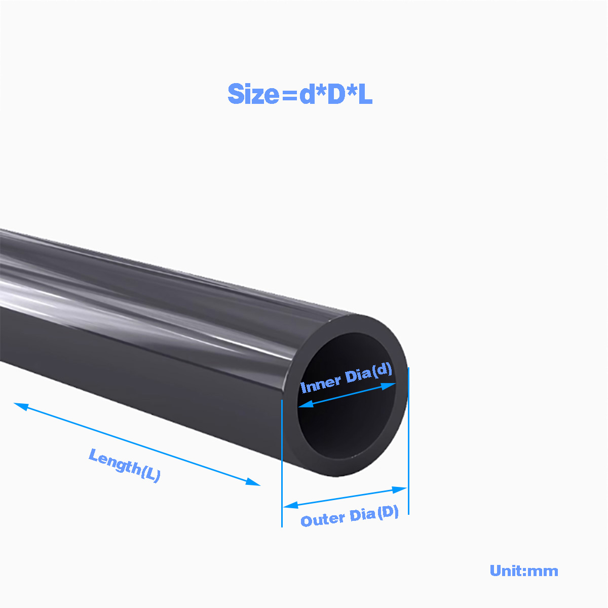 أنبوب بلاستيكي أسود PVC أنبوب  - مراجعة Aquarium Fish Black وسعره