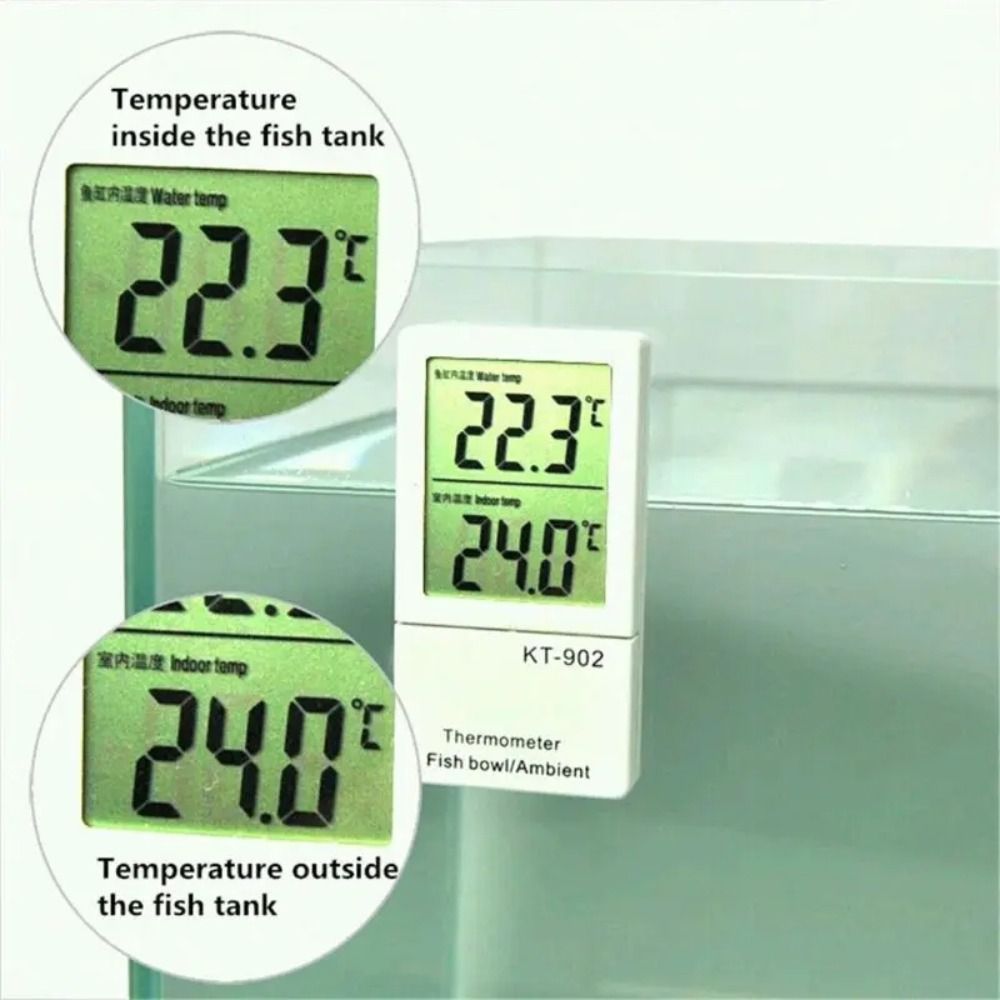 LCD شاشة ديجيتال حوض السمك الص - مراجعة Aquarium Thermometer وسعره