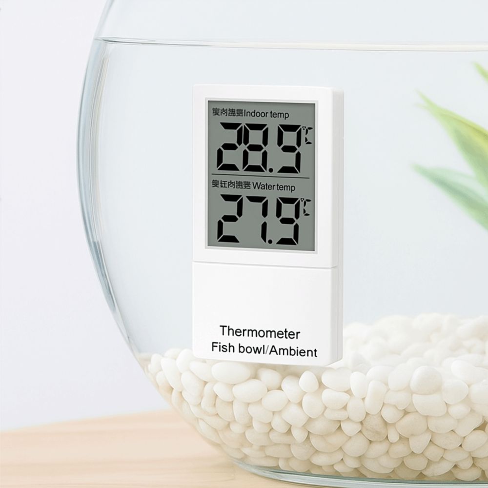 LCD شاشة ديجيتال حوض السمك الص - مراجعة Aquarium Thermometer وسعره