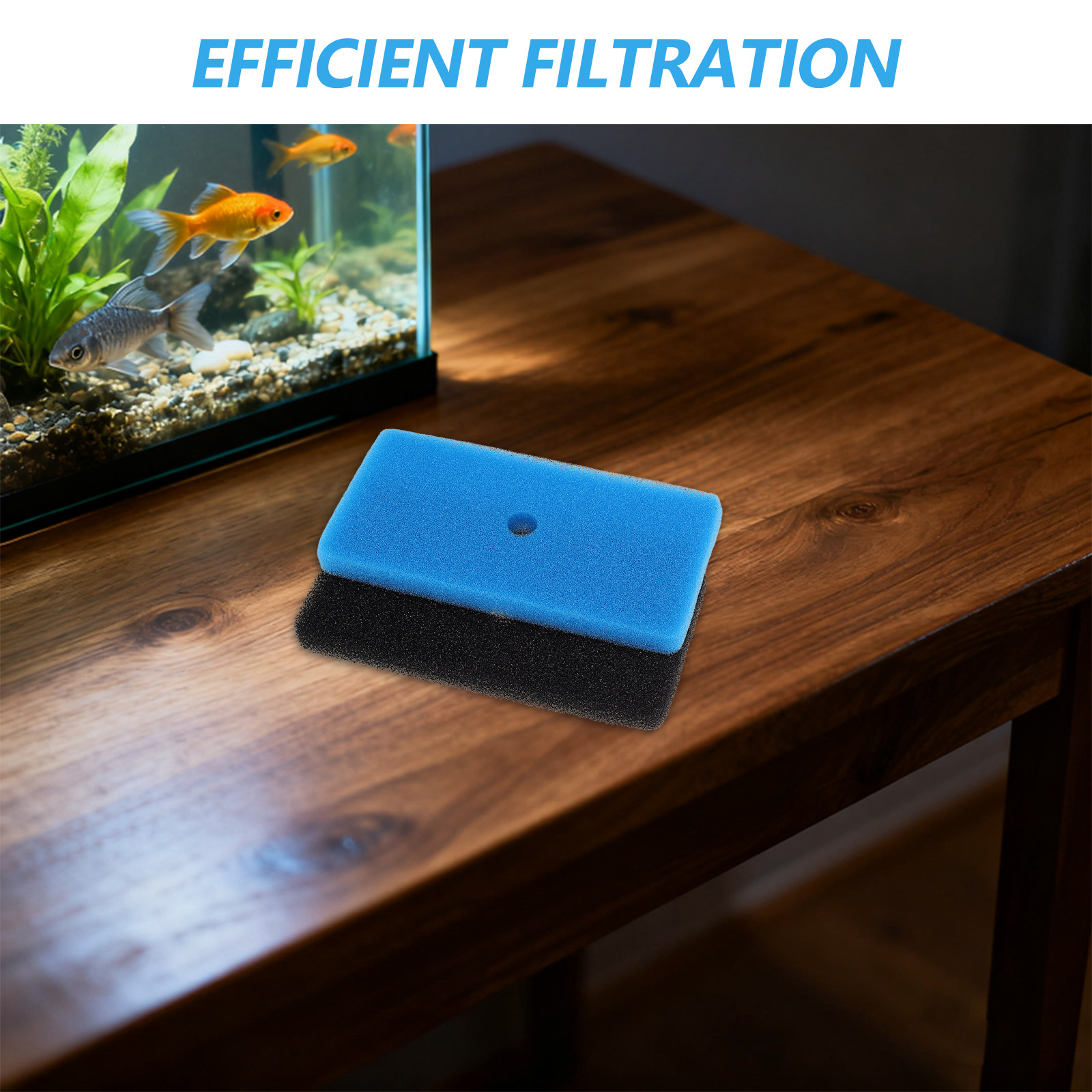 قطعتان من وسائد فلتر حوض السمك - مراجعة Fish Tank Filter Aquarium وسعره