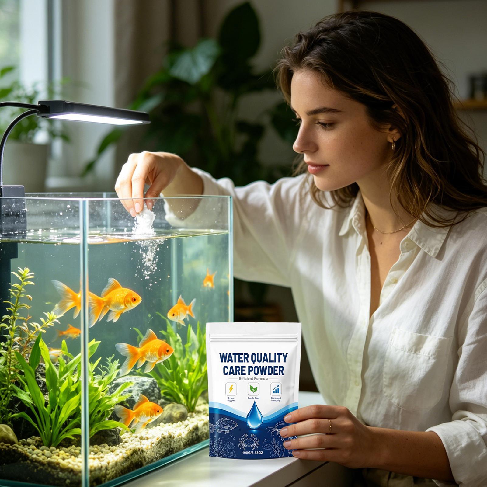 مسحوق تنقية مياه أحواض السمك 1 - مراجعة Cleaner Fish Aquarium وسعره