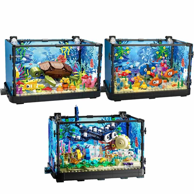 مجموعة مكعبات بناء حوض السمك م - مراجعة Aquarium Fish Breeding وسعره