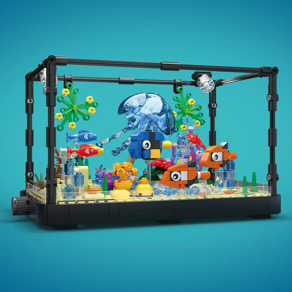 مجموعة مكعبات بناء حوض السمك م - مراجعة Aquarium Fish Breeding وسعره