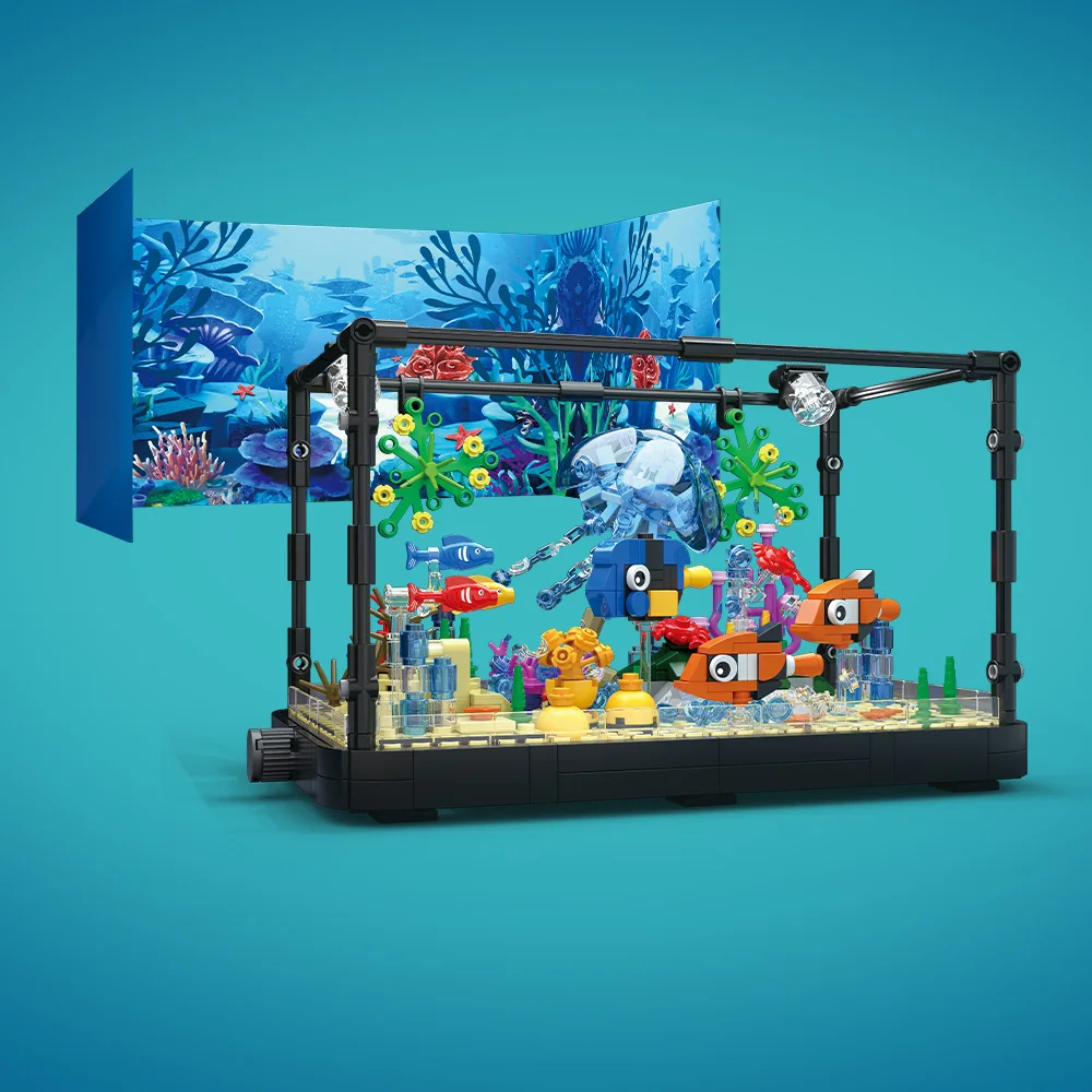 مجموعة مكعبات بناء حوض السمك م - مراجعة Aquarium Fish Breeding وسعره