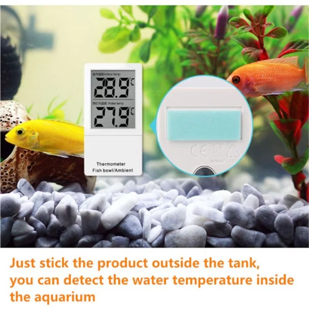 LCD شاشة ديجيتال حوض السمك الص - مراجعة Aquarium Thermometer وسعره
