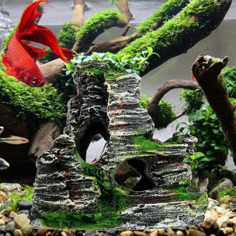 حوض السمك الحجر الرملي الديكور - مراجعة Aquarium Fish Games وسعره