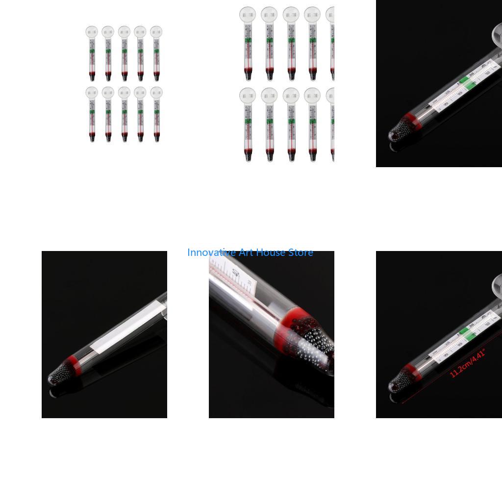 E1PC 10 حزم ميزان حرارة حوض ال - مراجعة Aquarium Thermometer وسعره