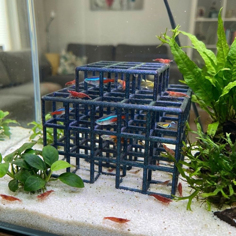 مخبأ للأسماك والروبيان مطبوع ب - مراجعة Aquarium Fish Games وسعره