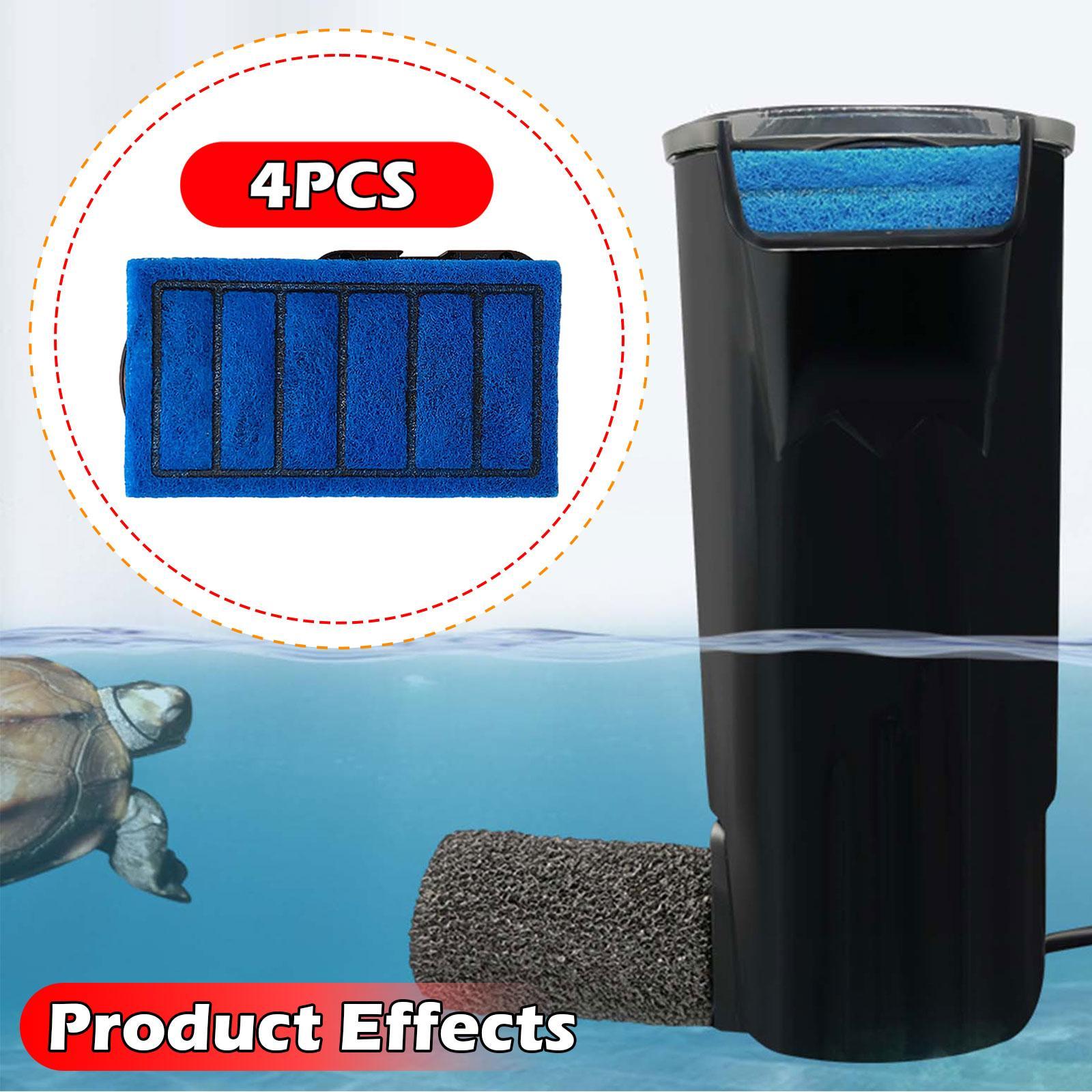 4 قطع خراطيش فلتر الخزان سهلة  - مراجعة Fish Tank Filter Aquarium وسعره